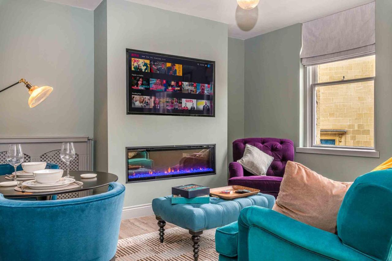 Beautiful Modern 1 Bedroom Apartment, City Centre Bath Luaran gambar